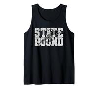 High School Cross Country Track State Bound Graphic Art Tank Top