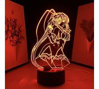 High School DxD Anime 3D LED Lamp Himejima Akeno Night Light for Bedroom Decor Nightlight Birthday Gift Manga Table Lamp 7 Colors