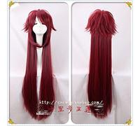 High School DxD Rias Gremory 90cm Long Wine Red Heat Resistant Hair Cosplay Costume Wig + Free Wig Cap