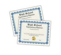 High School Equivalency Diploma GED 30pk 8.511” HSED Adult Education Diploma Graduation Achievement Award Academic Accredited Recognition