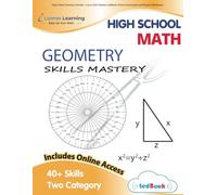 High School Geometry Review - Lumos Skills Mastery tedBook: Online Assessments and Practice Workbook