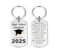 High School Graduation Gifts for Him Her Class of 2025 - Gift for High School Grad Women Men Boys Girls Keyring