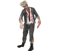 High School Horror Schoolboy Adult Halloween Costume (L)