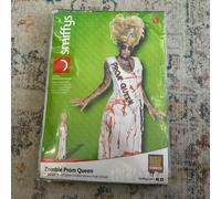 High School Horror Zombie Prom Queen Costume Womens Large 14-16 Halloween