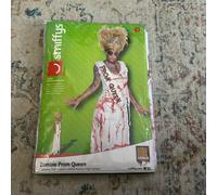 Smiffys Women's High School Horror Zombie Prom Queen Costume-Medium
