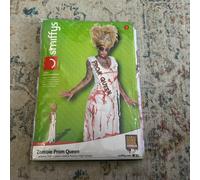 Smiffys Women's High School Horror Zombie Prom Queen Costume-Medium