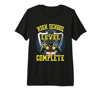 High School Level Complete Graduation Gamer Class Gaming Premium T-Shirt