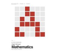 High School Mathematics, Years 1-2: theory, examples and exercises