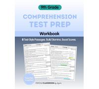 High School Reading Comprehension Workbook (Grade 9): Practice for State Assessments with Fiction, Nonfiction, Poetry, and Paired Texts, Questions, Answer Key, and Reading Strategies