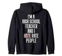 High School Teacher Saying Educators Rating Grading Funny Zip Hoodie