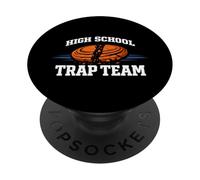 High School Trap Shooting Trap Team Clay Target Team PopSockets Adhesive PopGrip