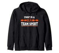 High School Trap Shooting Trap Team Clay Target Team Zip Hoodie