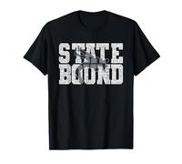 High School Wrestling State Bound Graphic Art Design T-Shirt