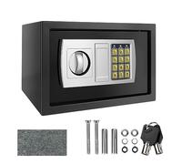 High Security 8.5L Safe Box Steel Lock Safe, Money Box, Safety Box Jewelry Cash Box for Home/Office/Hotel, Digital Electronic Safe Box, Fireproof, with 2 Emergency Keys (Black)