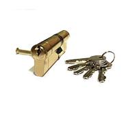 High Security Euro Door Lock Cylinder - Size : 40/45 - Brass Finish - 3X Keys - Anti Pick, Anti Drill, Anti Bump, Anti Snap - for PVC/uPVC Doors, Patio Doors etc