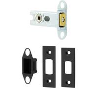 High Security Heavy Duty Tubular Deadbolts - 64mm in Stylish Black Finish - Door Bolt