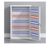 High Security Large Capacity Steel Key Cabinet with 600-bit Security, Ideal for Real Estate Agency, Property Management, and Car Key Storage, Lockable Box with Hooks and Labels