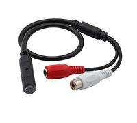 High Sensitive Mini Audio Pickup Security CCTV Microphones With Power Cord and Audio Cable for External Camera Sound