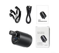 High Sensitivity Acoustic Leak Detector with 13000x Audio Enhancement, 0-60dB Stethoscope for Home Water Leak Detection, Type-C Rechargeable, 200mAh Battery, Black