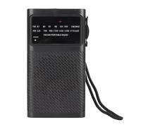High Sensitivity AM FM Pocket Radio with Telescopic Antenna, Built in Speaker. Battery Powered Portable Design for Long Range Reception