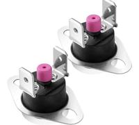 High-Sensitivity Bimetallic Furnace Limit Switch L350 - SPST Roll-Out Protection Switch Compatible with Rheem Models, 250V AC, 1NC Type, Black Plastic Housing