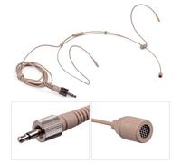 High Sensitivity Condenser Headset Microphone for Speech Teaching Tour Guide Interpretation (3.5mm Lockable Plug)