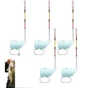 High Sensitivity Fishing Float Bite Alert for Rods, High Sensitivity Night Fishing Float Bite Alert with LED Lights & Sound for Fishing Rods， Slip Float, and Raft Rods, Ideal for Sea & Lake(5PCS)