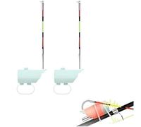 High Sensitivity Fishing Float Bite Alert for Rods,Portable Smart LED Luminous Hook Alarm,Clip-On Sound Bite Alert Bell with Smart LED Lights,Waterproof Sea Lake Gear for Day&Night Fishing (2 pcs)