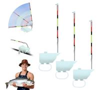 High Sensitivity Fishing Float Bite Alert for Rods, Smart Electronic LED Luminous Alarm with Sound & Light for Night Fishing, All Weather Sea Lake Gear (3 pcs)