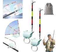 High Sensitivity Fishing Float Bite Alert for Rods, Smart LED Luminous Hook Alarm with LED Lights & Sound, All-Weather Anglers Waterproof Sea & Lake Gear, Clip-On Sound Bite Alert Bell (2pcs)