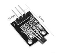 High Sensitivity Hall Effect Sensor Module, 20pcs KY-003 Magnetic Detection Board for Arduino Projects, Unipolar Switch, Temperature-Compensated, Fast DC-100kHz Response, Hobbyist & Prototyping Use