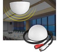 High Sensitivity HiFi Pickup Microphone for CCTV Security Systems - Monitors Up to 150m², Compact Design, Installation, for Banks, Malls, and Offices