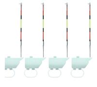 High Sensitivity Night Fishing Float Bite Alert, Electronic LED Luminous Night Fishing Indicator, Portable Clip-On Hook Alert for Rods, All-Weather Waterproof Sea Lake Gear for Fishings Rods (4pcs)