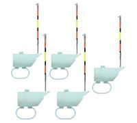 High Sensitivity Night Fishing Float Bite Alert, Electronic LED Luminous Night Fishing Indicator, Portable Clip-On Hook Alert for Rods, All-Weather Waterproof Sea Lake Gear for Fishings Rods (5pcs)