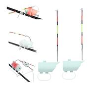 High Sensitivity Night Fishing Float Bite Alert for Fishing Rods, Ice Fish Tip up Alarms Indicators Equipment with LED Lights & Sound, Waterproof Buzzer Detectors for Night Fishings