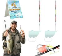 High Sensitivity Night Fishing Float Bite Alert for Rods,Smart LED Luminous Hook Alarm,Clip-On Sound Bite Alert Bell with Smart LED Lights,Waterproof Sea Lake Gear for Day & Night Fishing (2 Pcs)
