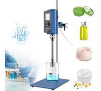 High Shear Homogenizer Mixer, 500W Digital for Cosmetics, 2000-28000rpm, Powder Mixing & Homogenizing, Stand Included