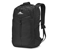 High Sierra Swerve Pro Kids Adult School Backpack Book Bag Travel Laptop Bag with Drop Protection Pocket, Tablet Sleeve, and 360 Reflectivity, Black