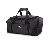 High Sierra Unisex's Fairlead Convertible Travel Duffel/Backpack Carry-On Luggage, Mercury Black