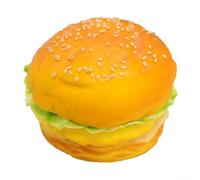 High simulation PU hamburger bun decorative and educational tool designed for hotel and restaurant use to add realistic food display elements