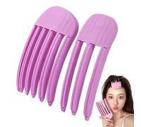 High Skull Top Artifact - 3/6 Teeth Fixed Forehead Hairpin, 2x Naturally Lazy Person No Trace Hair Root Puffy Clip for Increase the Top of the Head Without Damaging Hair