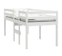 High Sleeper Bed Bedroom Loft Bed Frame Kids Bedstead Solid Wood Pine vidaXL
