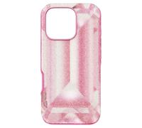 High smartphone case, Crystal print motif, iPhone® 16 Pro, Pink