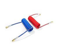 High Soar Red & Blue Coiled Air Set Line Assembly Trailer Brake Coil Set for Semi Truck Tractor Trailer