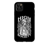 High Society Stoner Weed Woman Skeleton Marijuana Leaves 420 Case for iPhone 11 Pro Max