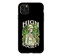 High Society Stoner Weed Woman Skeleton Marijuana Leaves 420 Case for iPhone 11 Pro Max