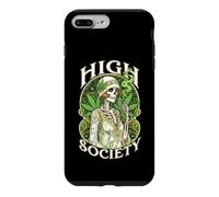 High Society Stoner Weed Woman Skeleton Marijuana Leaves 420 Case for iPhone 7 Plus/8 Plus