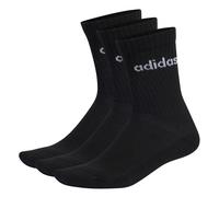 adidas - Cushioned Linear Crew 3-Pack - Sports socks size 46-48, black