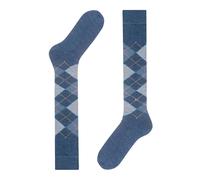 Burlington Men's Preston M Kh Warm Long Patterned 1 Pair Knee-High Socks, Blue Orion 6221, 6.5-11