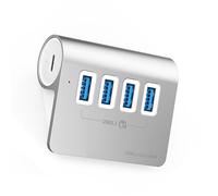 High Speed 10Gbps USB Hub 4 Ports USB 3.2 Splitter 5V3A Power Supply Aluminum USB Splitter PC Accessories Metal Shell